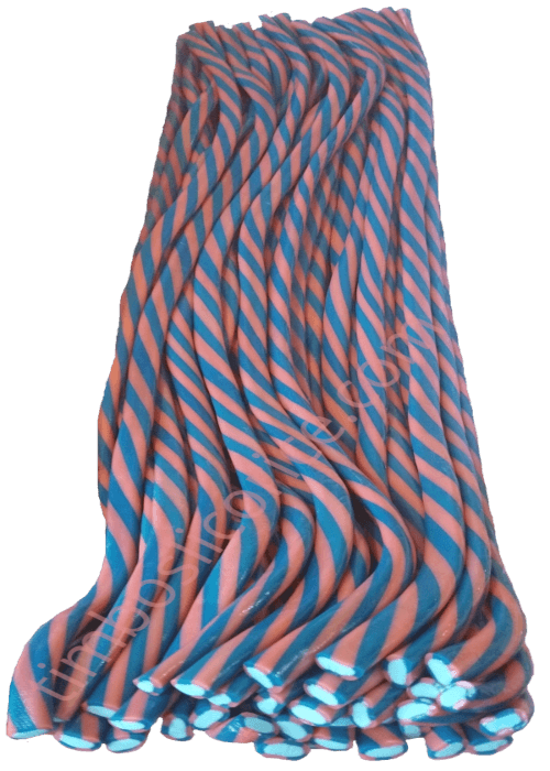 Chewing on our Cotton Candy Licorice Ropes, the first impression is a Rush of Cotton Candy Flavors just like eating real Cotton Candy. No Sticky Fingers Here!